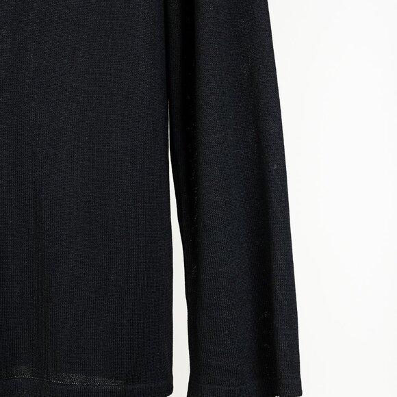 Escada Black Floral Embroidered Deep V Cardigan - Picture 7 of 11